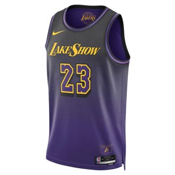 NIKE X NBA LOS ANGELES LAKERS 2024/25 CITY EDITION SWINGMAN JERSEY #23 'LEBRON JAMES'