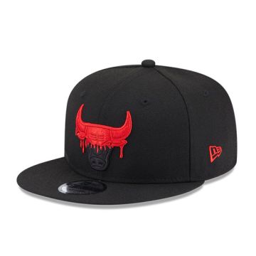 CHICAGO BULLS NBA TEAM DRIP 9FIFTY SNAPBACK CAP 'BLACK'