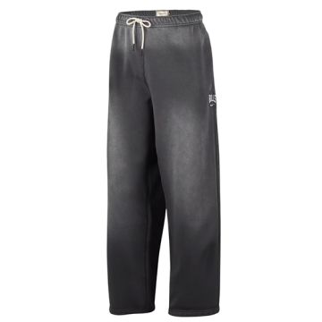 NBA CHICAGO BULLS STANDARD ISSUE FLEECE OPEN-HEM BASKETBALL PANTS 'DARK CHARCOAL'