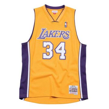 NBA LOS ANGELES LAKERS SHAQUILLE O'NEAL SWINGMAN JERSEY 'LIGHT GOLD'